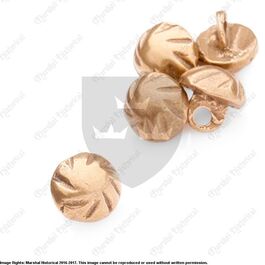 NOTCHED MUSHROOM BUTTON SET OF 10
