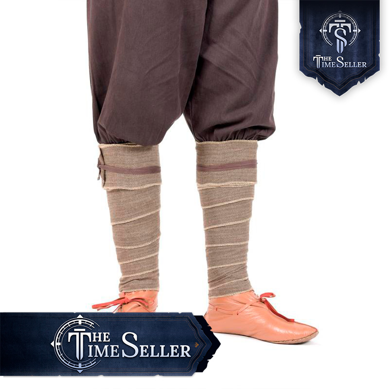 Winningas/ Leg wraps/ Puttee out of Herringbone - Brown The Time Seller