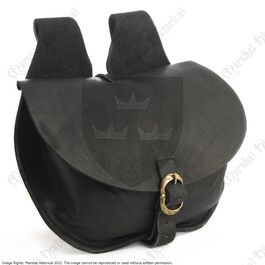 FLAP BAG, MEDIUM BLACK