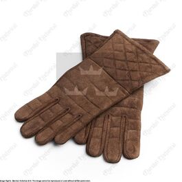 SUEDE GLOVES FOR GAUNTLETS 10