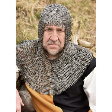 COIF FULL MANTLE SQUARE FACE, FLATRING ROUND RIVET MIXED