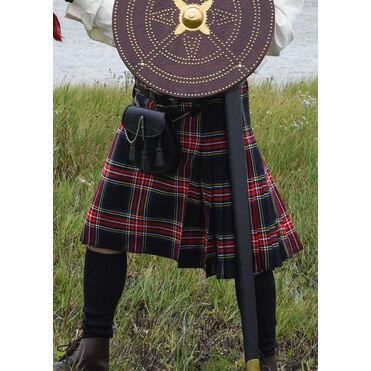 KILT 8 YARD BLACK STEWART TARTAN S