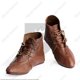 ANKLE BOOTS WITH LACES HOB-NAILED 13TH - 14TH